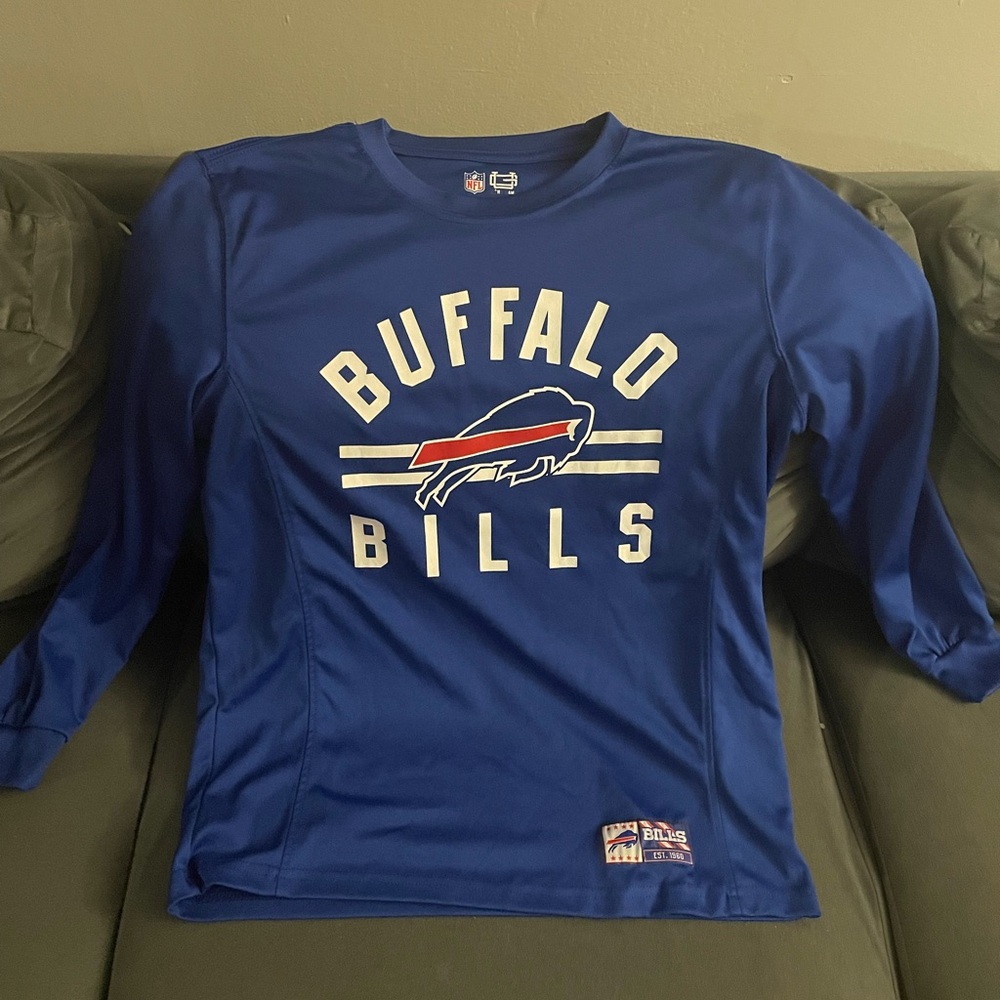 NFL Blue Long Sleeve Tee Buffalo Bills